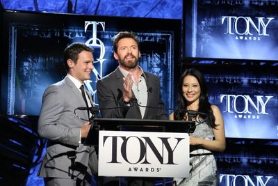 Jonathan Groff, Hugh Jackman and Lucy Liu  Photo