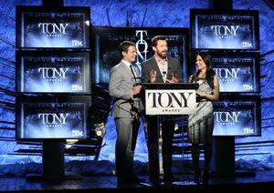 Jonathan Groff, Hugh Jackman and Lucy Liu  Photo