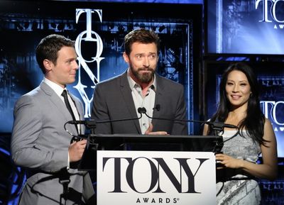 Jonathan Groff, Hugh Jackman and Lucy Liu  Photo