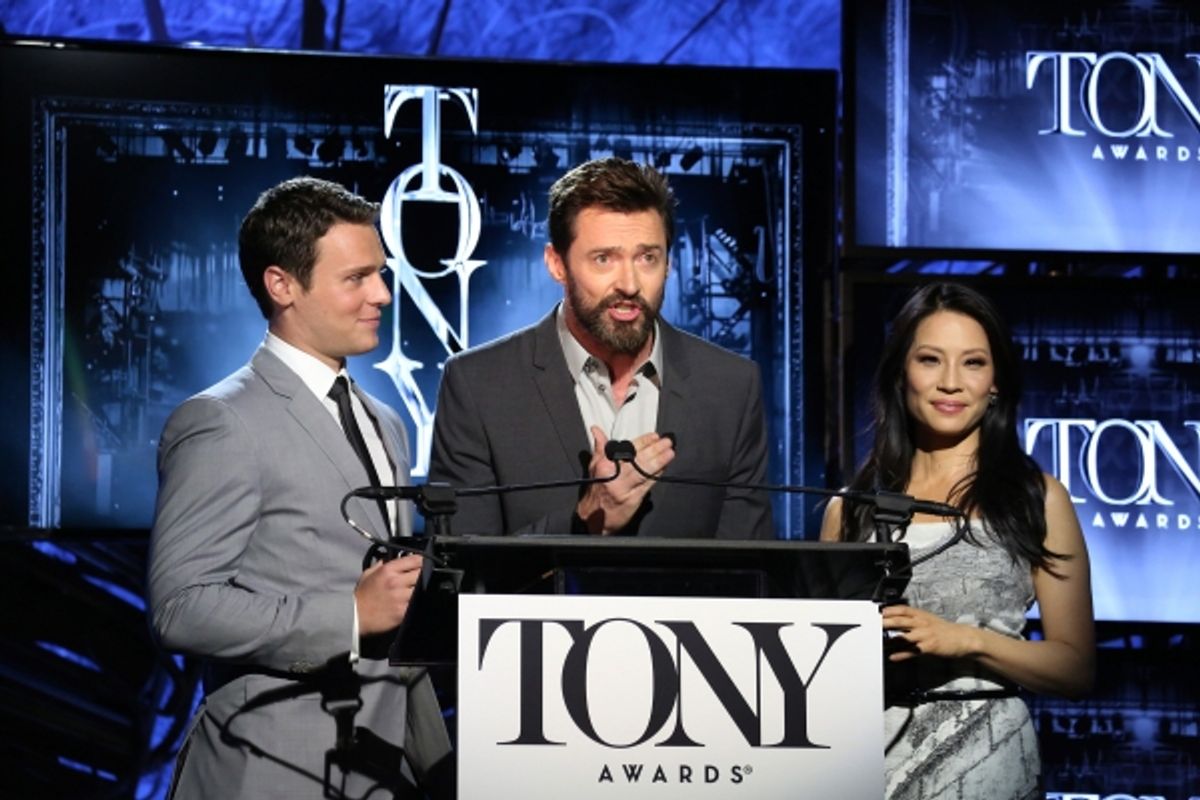 Jonathan Groff, Hugh Jackman and Lucy Liu  at 