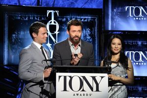 Jonathan Groff, Hugh Jackman and Lucy Liu  Photo