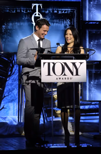 Jonathan Groff and Lucy Liu  Photo
