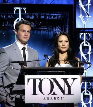 Jonathan Groff  and Lucy Liu  Photo