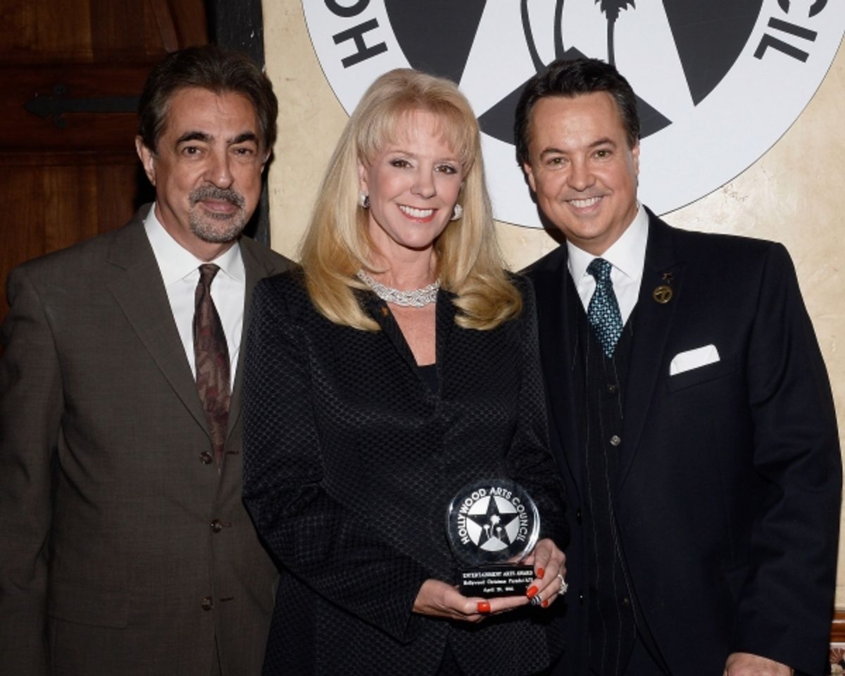 Joe Mantegna, Laura McKenzie, George Pennacchio at 