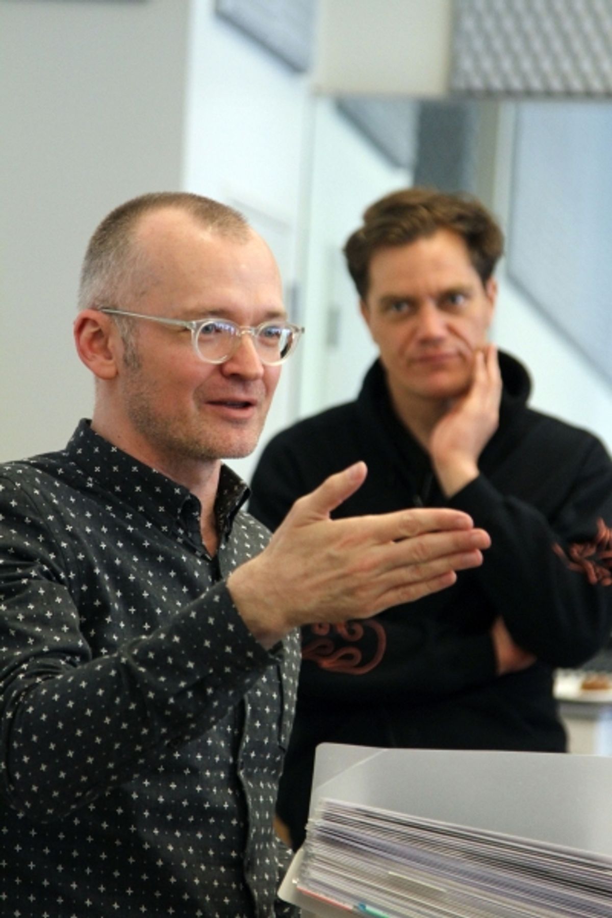 Darko Tresnjak (foreground) and Michael Shannon at 