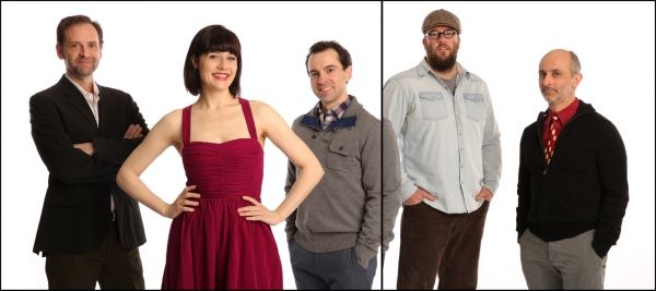 Malcolm Gets, Jennifer Bowles, Rob McClure, Chris Sullivan, Stephen DeRosa Photo