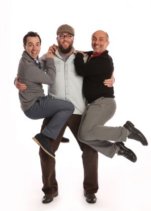 Rob McClure, Chris Sullivan, Stephen DeRosa Photo
