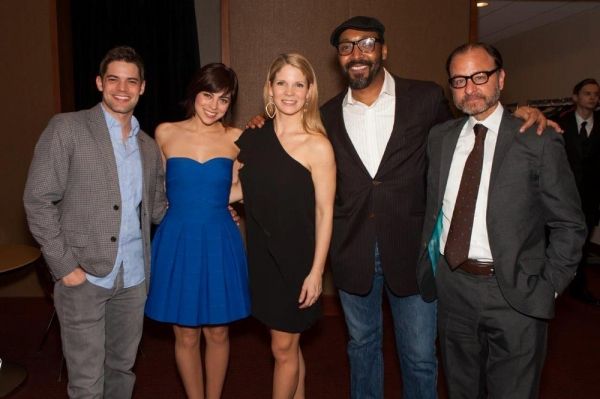 Jeremy Jordan, Krysta Rodriguez, Kelli O'Hara Jesse L. Martin, Fisher Stevens Photo