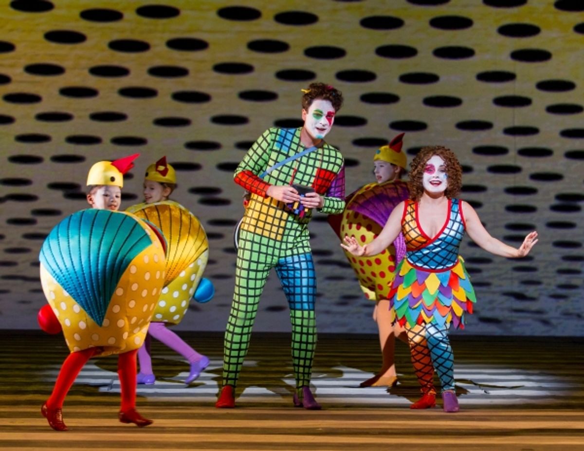 Joshua Hopkins as Papageno and Ashley Emerson as Papagena  at 