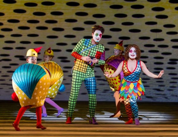 Joshua Hopkins as Papageno and Ashley Emerson as Papagena  Photo