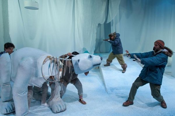 Danny Bryck, Skye Ellis (inside puppet), Sophorl Ngin, Jaime Carrillo and Nael Nacer Photo