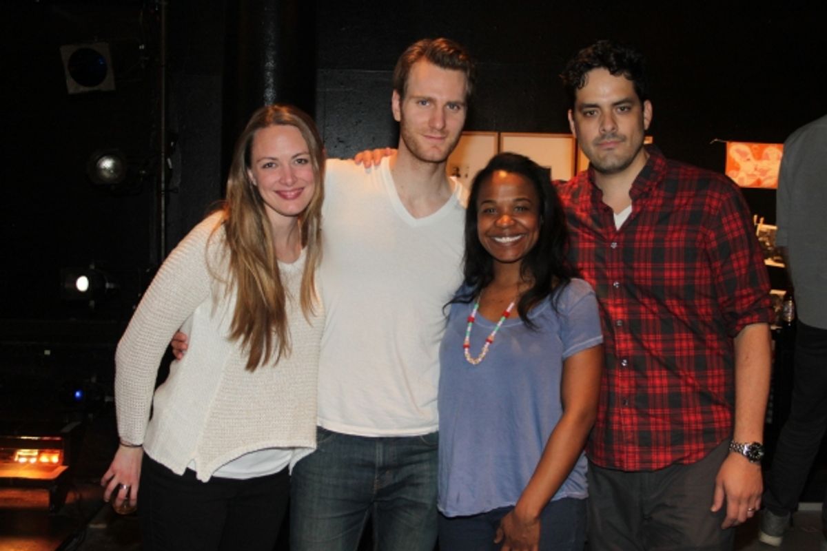 Therese Plaehn, Mark Junek, Eboni Booth and Jorge Cordova at 