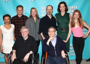 (L-R) Shalita Grant, Billy Magnussen, Kristine Nielsen, David Hyde Pierce, Sigourney  Photo