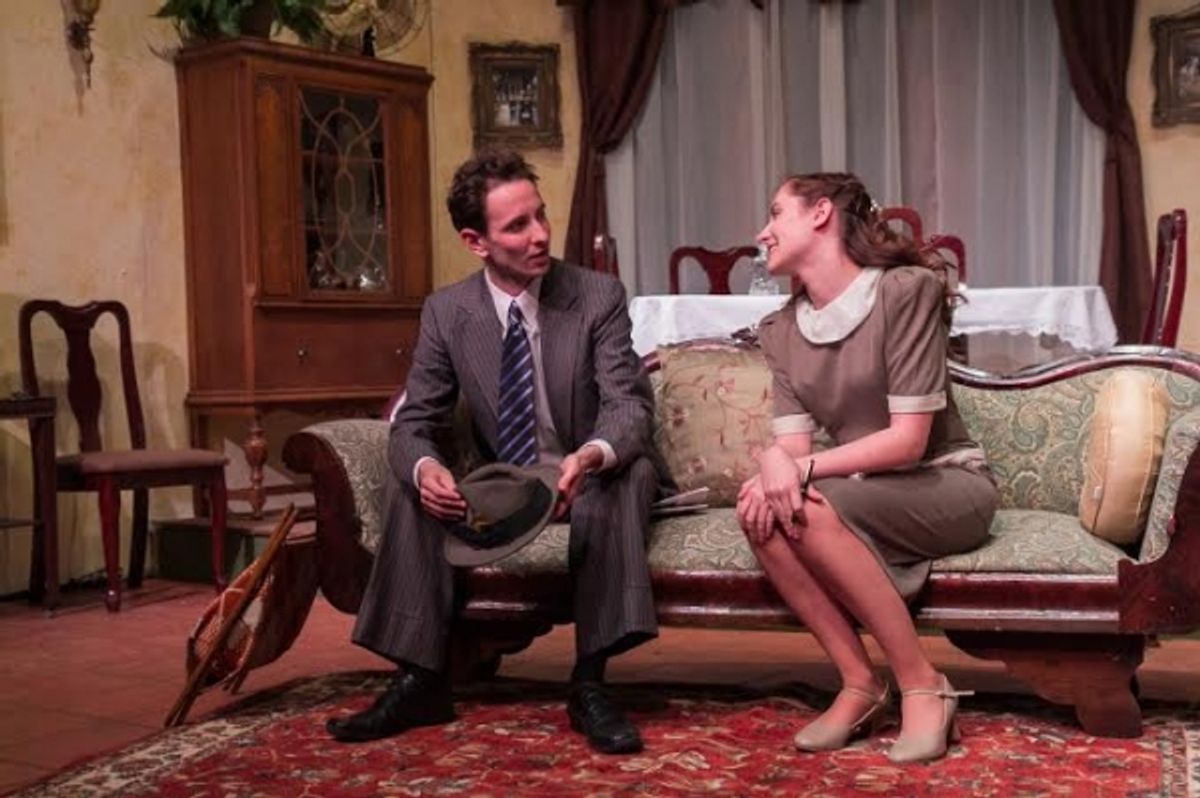 Charles Roth (Joe Farkas) and Erin Shaughnessy (Lala Levy) at 