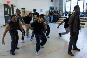 Saul Williams and cast members of HOLLER IF YA HEAR ME @ BroadwayWorld Saul Williams and cast members of HOLLER IF YA HEAR ME Photo
