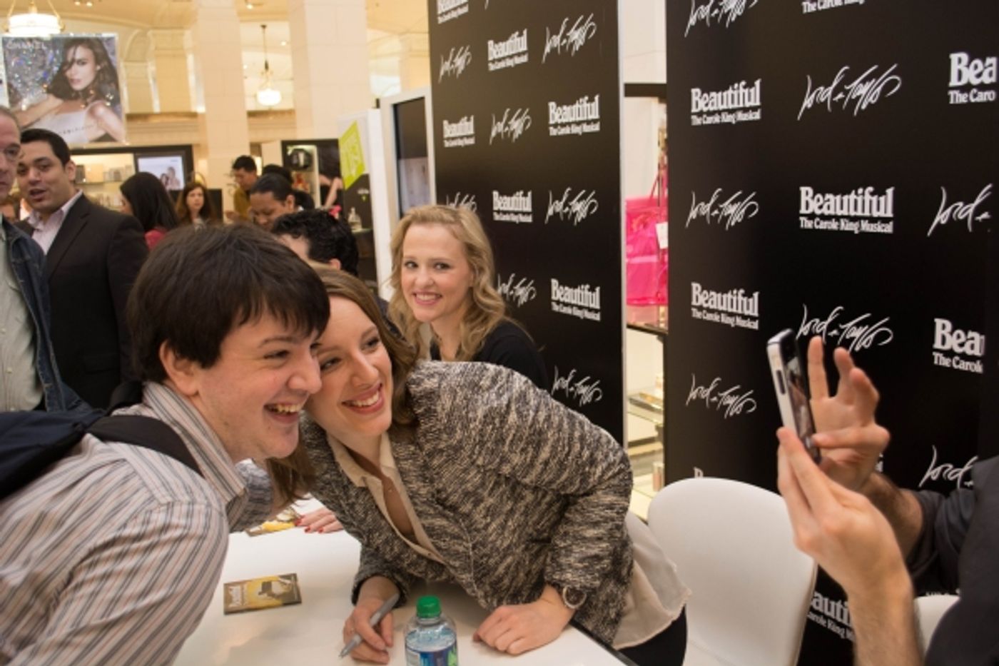 Photo Flash: Jessie Mueller, Jake Epstein, Anika Larsen and Jarrod Spector at BEAUTIFUL CD Signing at Lord & Taylor Photo Flash: Jessie Mueller, Jake Epstein, Anika Larsen and Jarrod Spector at BEAUTIFUL CD Signing at Lord & Taylor Image