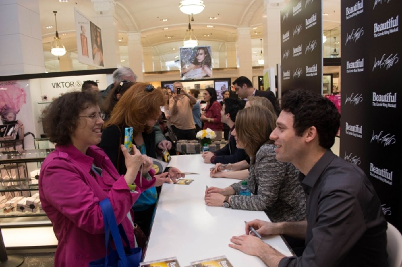 Photo Flash: Jessie Mueller, Jake Epstein, Anika Larsen and Jarrod Spector at BEAUTIFUL CD Signing at Lord & Taylor Photo Flash: Jessie Mueller, Jake Epstein, Anika Larsen and Jarrod Spector at BEAUTIFUL CD Signing at Lord & Taylor Image