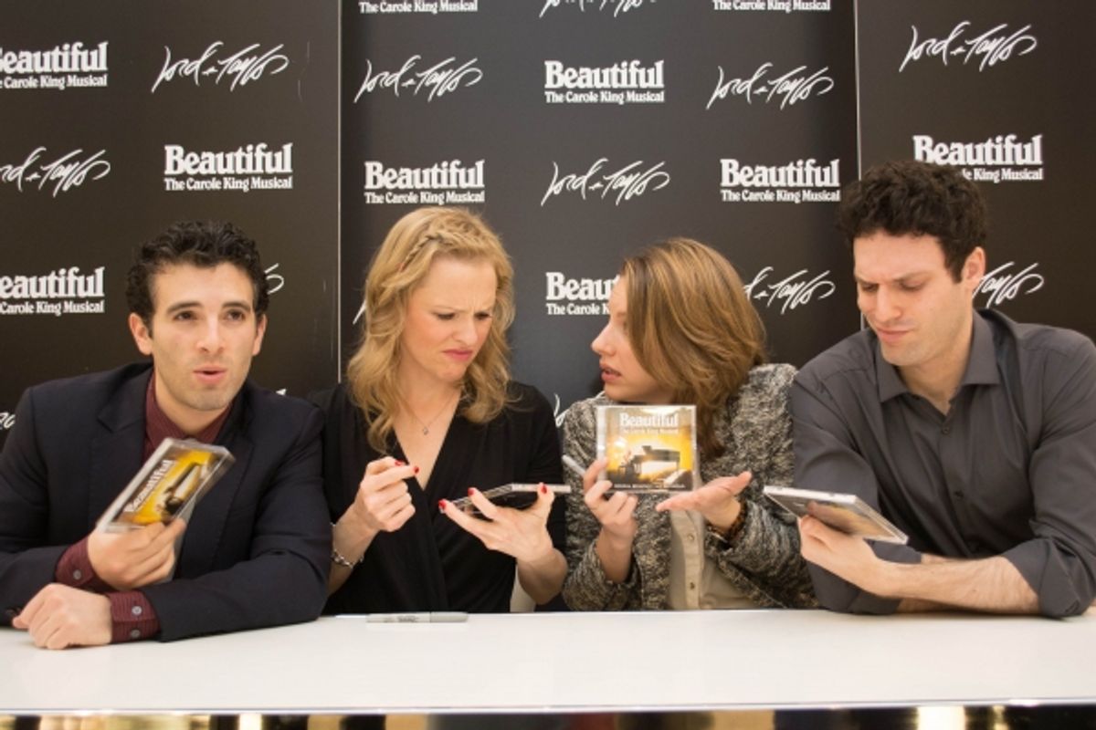 Jarrod Spector, Anika Larsen, Jessie Mueller and Jake Epstein at 