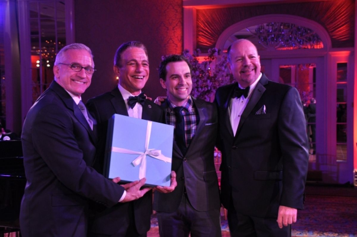 Mark S. Hoebee, Tony Danza, Rob McClure and Todd Schmidt at 