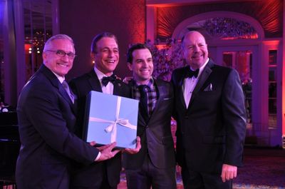 Mark S. Hoebee, Tony Danza, Rob McClure and Todd Schmidt Photo