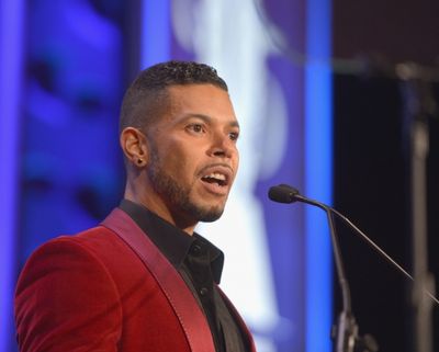NEW YORK, NY - MAY 03:  Wilson Cruz speaks at the 25th Annual GLAAD Media Awards on M Photo