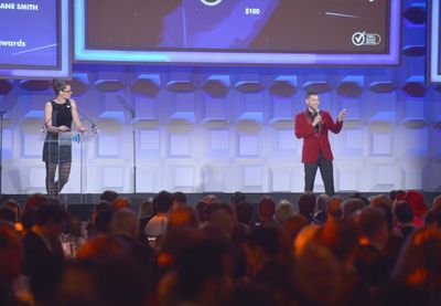 NEW YORK, NY - MAY 03:  Wilson Cruz speaks at the 25th Annual GLAAD Media Awards on M Photo