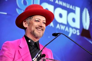 NEW YORK, NY - MAY 03: Boy George speaks at the 25th Annual GLAAD Media Awards on May 3, 2014 in New York City. (Photo by Stephen Lovekin/Getty Images for GLAAD) @ BroadwayWorld NEW YORK, NY - MAY 03: Boy George speaks at the 25th Annual GLAAD Media Awards on Ma Photo