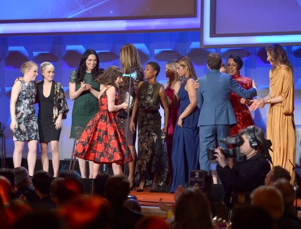 NEW YORK, NY - MAY 03: Emma Myles, Taryn Manning, Laura Prepon, Yael Stone, Samira Wi Photo