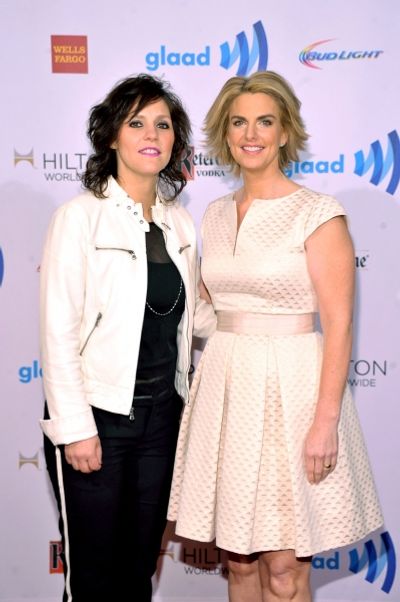 NEW YORK, NY - MAY 03:  Kristin Henderson (L) and GLAAD CEO & President Sarah Kate El Photo