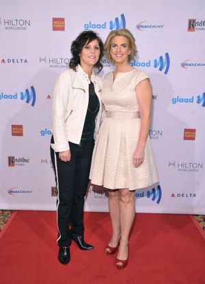 NEW YORK, NY - MAY 03:  Kristin Henderson (L) and GLAAD CEO & President Sarah Kate El Photo