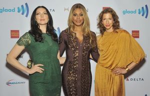 NEW YORK, NY - MAY 03:  (L-R) Laura Prepon, Laverne Cox and Alysia Reiner attend the  Photo