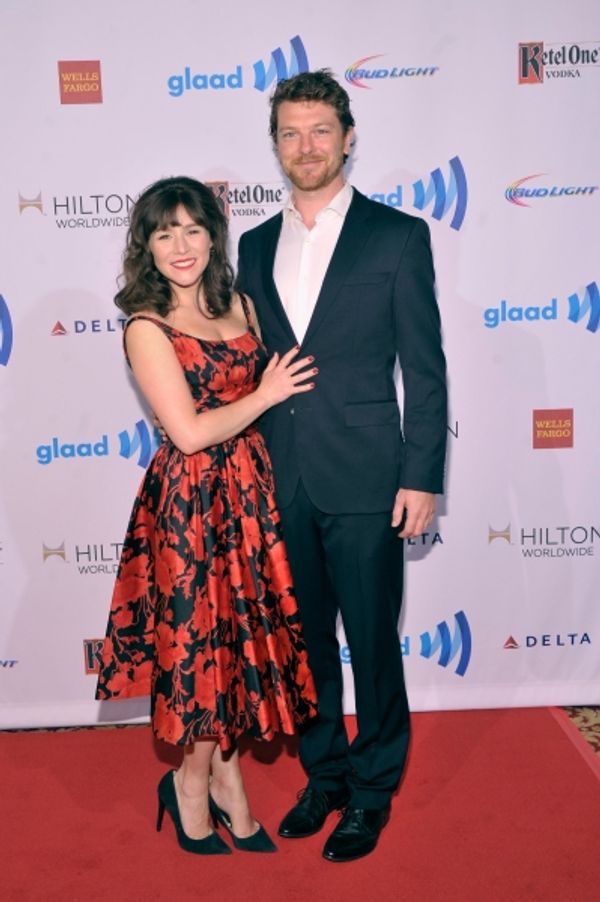 NEW YORK, NY - MAY 03: Yael Stone (L) and guest attend the 25th Annual GLAAD Media Aw Photo