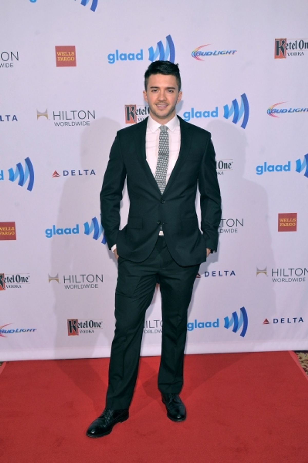 NEW YORK, NY - MAY 03:  Blake Skjellerup  attends the 25th Annual GLAAD Media Awards on May 3, 2014 in New York City.  (Photo by Stephen Lovekin/Getty Images for GLAAD) at 