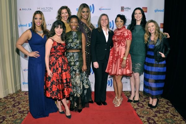 NEW YORK, NY - MAY 03:  (L-R) Dascha Polanco, Yael Stone, Alysia Reiner, Samira Wiley Photo
