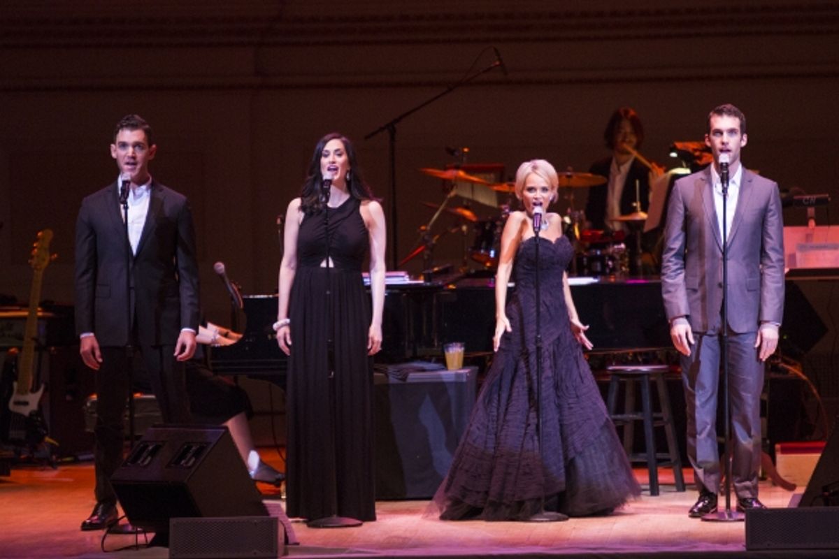 Constantine Germanacos, Jennifer Diamond, Kristin Chenoweth and Johnny Stellard at 