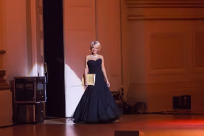 Kristin Chenoweth making her entrance for Act One Photo