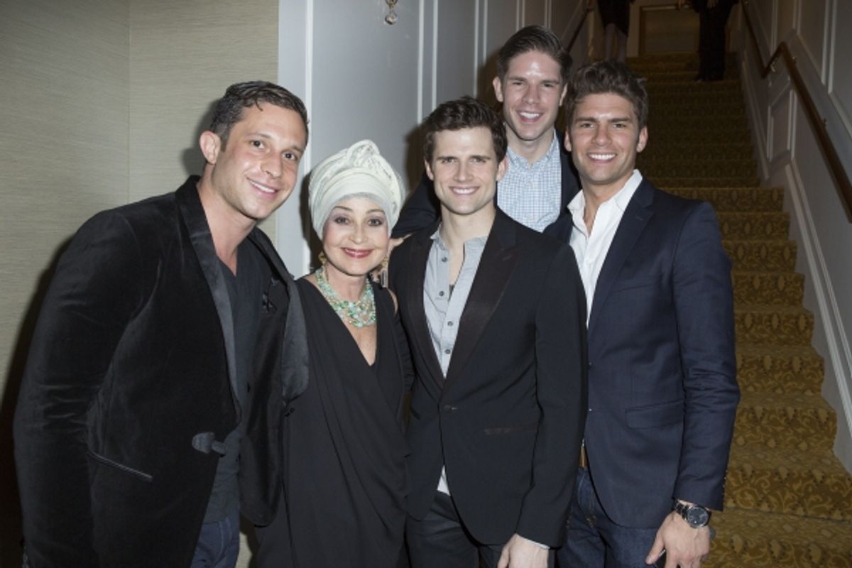 Brian Feit, Kyle Dean Massey, Annie Potts, Kristin Chenoweth and Norm Lewis at 