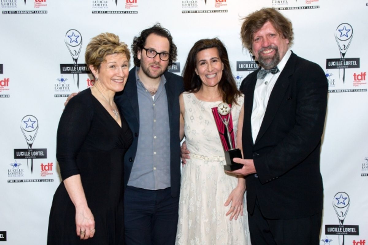 Lisa Kron, Sam Gold, Jeanine Tesori, Oskar Eustis at 