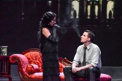 Ann Crumb (Norma Desmond) and Sean Thompson (Joe) Photo