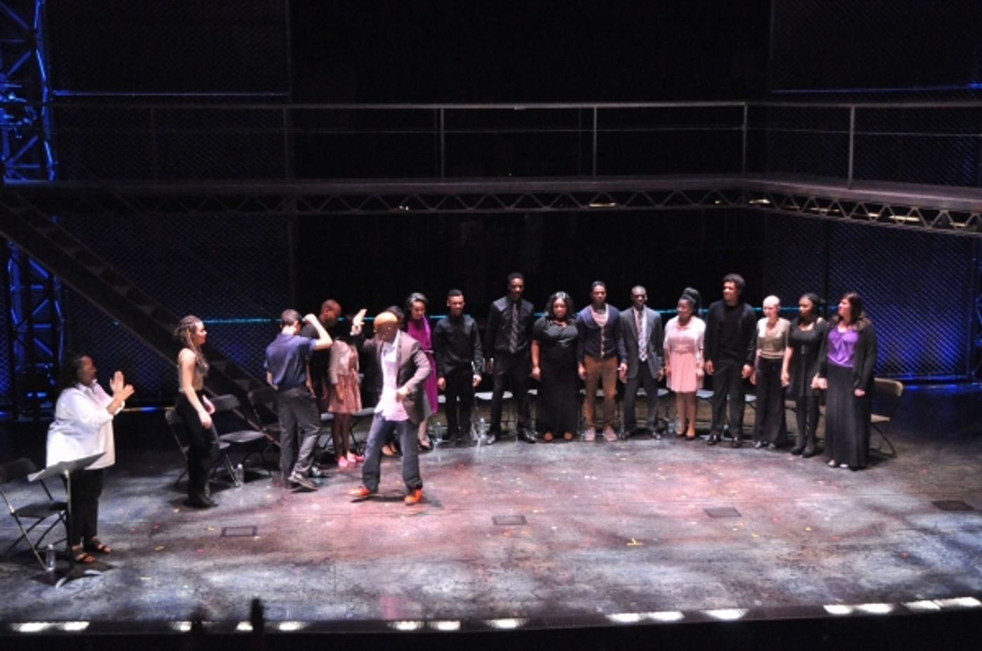 Photo Coverage: Kenny Leon & Denzel Washington Visit August Wilson Monologue Competition  Image