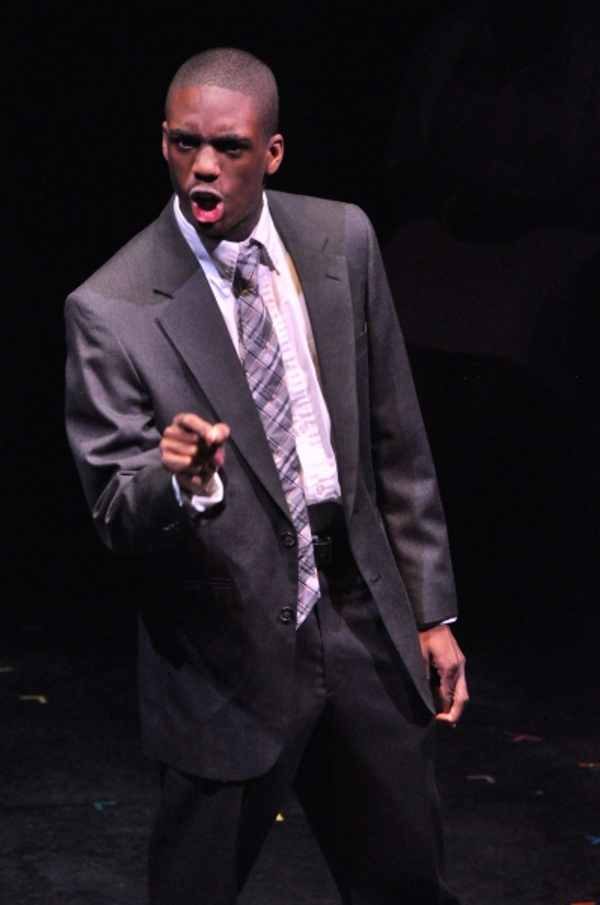 Josiah Townsend at Kenny Leon & Denzel Washington Visit August Wilson Monologue Competition