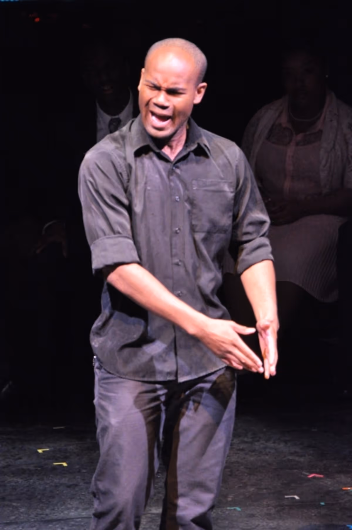 Tigona Davy at Kenny Leon & Denzel Washington Visit August Wilson Monologue Competition