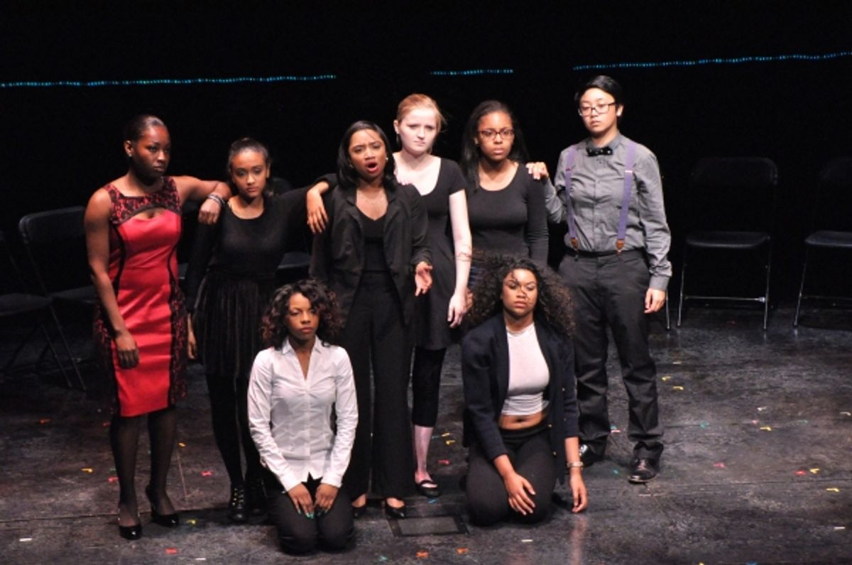 The 8 Semi Finalists-Kaya Camp, Dinia Clairveaux, Shawndasia Collins, Jazzy Ducay, Sekai Edwards, Shea Glover, Tianna Newkirk and Leaf Rickard at 