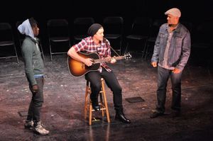 Saul Williams, Ben Johnson and Christopher Jackson Photo
