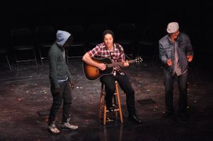 Saul Williams, Ben Johnson and Christopher Jackson Photo