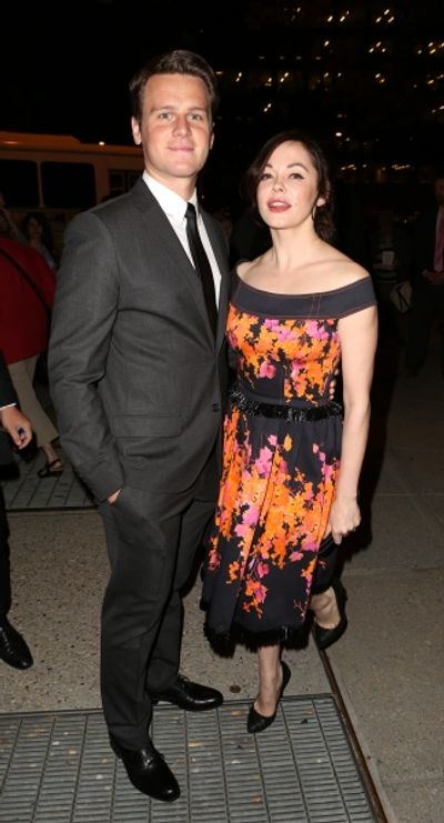 Jonathan Groff and Rose McGowan  Photo