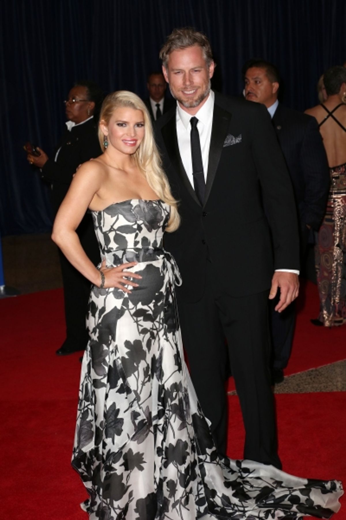 Jessica Simpson and Eric Johnson  at 