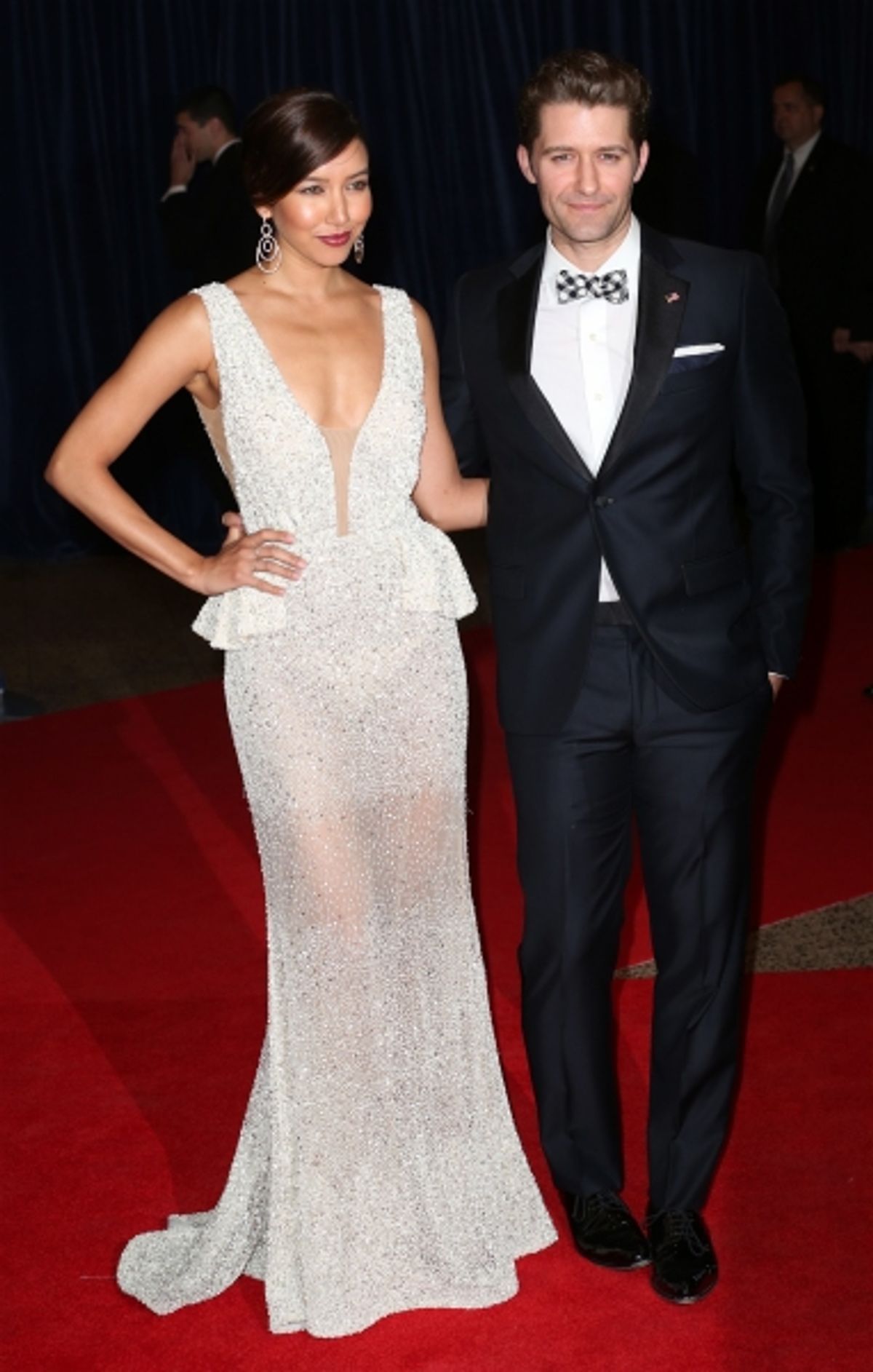 Renee Puente and Matthew Morrison at 