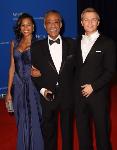 Aisha McShaw, Al Sharpton and Ronan Farrow  Photo