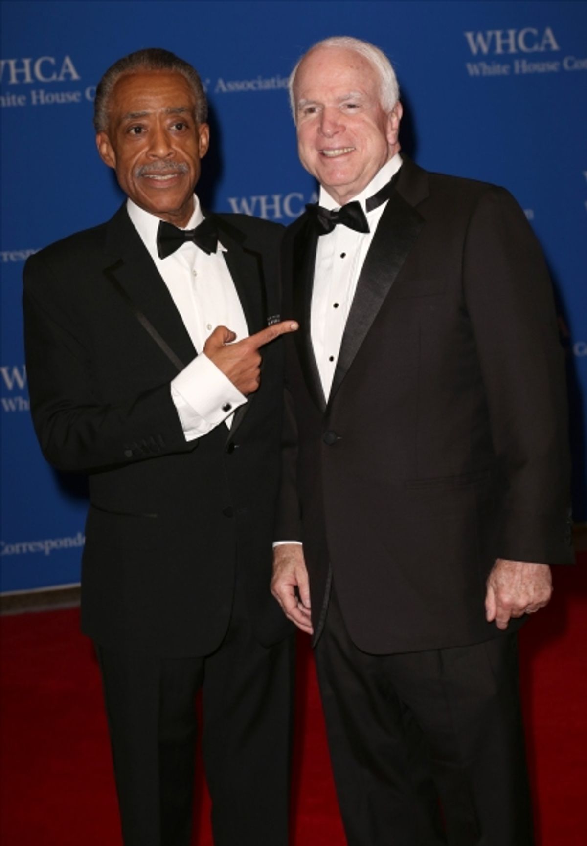 Al Sharpton and John McCain  at 
